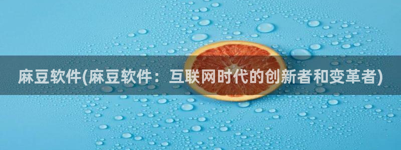伊人久麻豆社区：麻豆软件(麻豆软件：互联网时代的创新者和变革者)