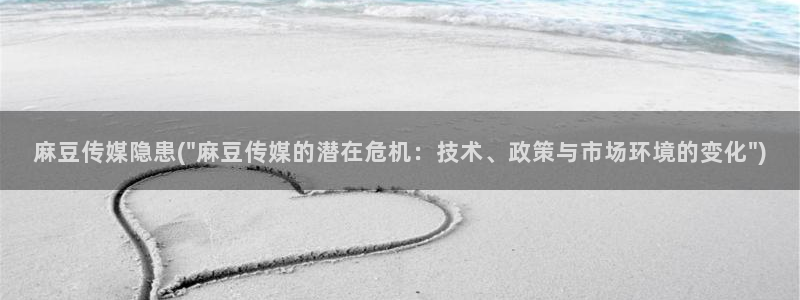 麻豆麻豆：麻豆传媒隐患(\