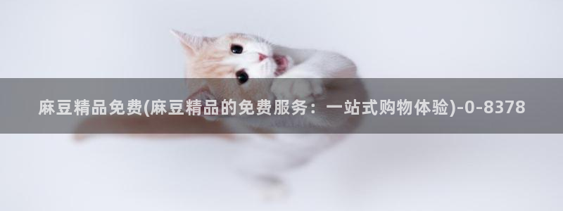 麻豆专区av：麻豆精品免费(麻豆精品的免费服务：一站式购物体验)