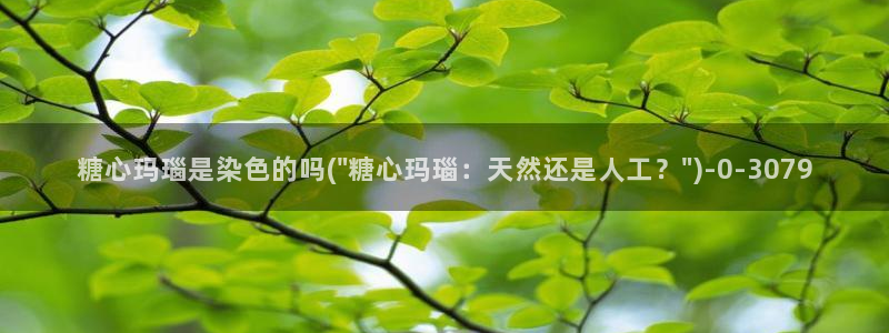 糖心vlog破解版免费：糖心玛瑙是染色的吗(\